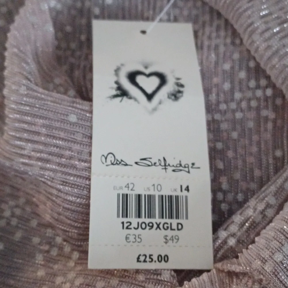Miss Selfridge Sequin Embellished Spaghetti Strap Top New - Picture 7 of 7